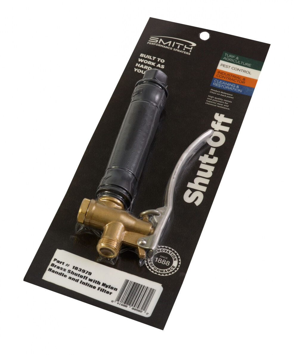 Smith Performance Sprayers Professional Brass Shut-Off with Nylon Handle & Inline Filter, large image number 1