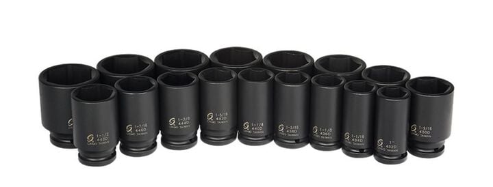 Sunex 3/4 In. Drive Deep SAE Impact Socket Set 17 pc., large image number 7