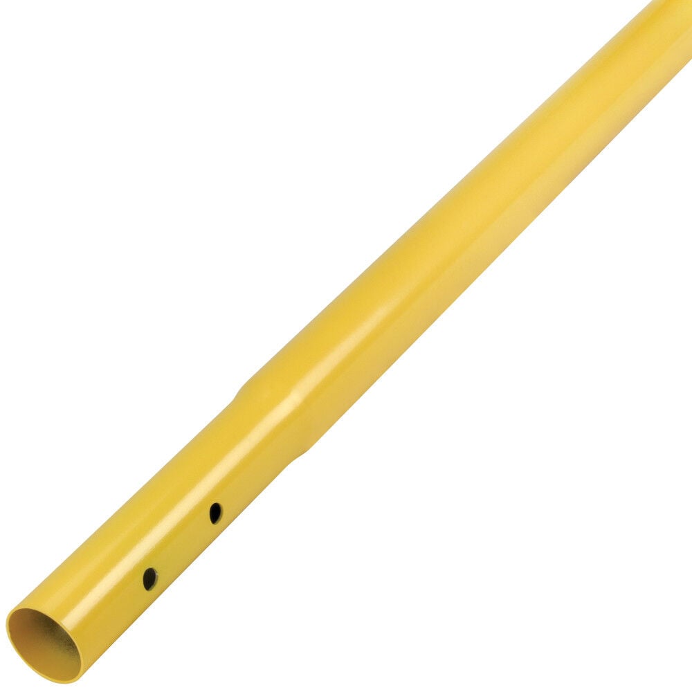 Kraft Tool Co 6 Ft Yellow Powder Coated Alum. Swaged Button Handle - 1-3/4 Inch Diameter, large image number 1