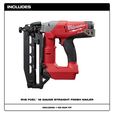 Milwaukee M18 FUEL 16 Gauge Straight Finish Nailer, large image number 2