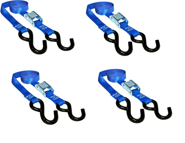 Keeper 6 Ft. Cam Buckle Tie-Down 4 Pack