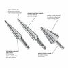 Bosch High Speed Steel Impact Tough Turbo Step Drill Bit Set 3pc, small image number 2