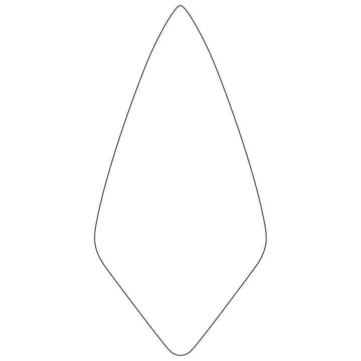 Kraft Tool Co 11 Inch Narrow London Brick Trowel with Leather Handle, large image number 1