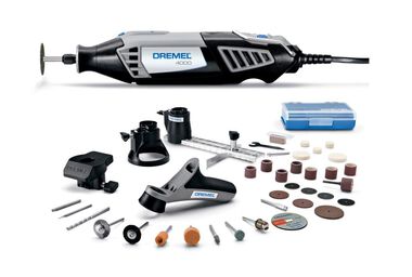 Dremel 4000 Series RT Storage Case with Attachments & Accessories 4000-4/34  - Acme Tools