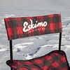 Eskimo Folding Ice Fishing Chair with 600 Denier Plaid Pattern Fabric and Carrying Bag, small image number 2