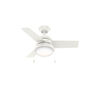 Hunter Fan Aker Ceiling Fan 36in Fresh White/Natural Wood, small image number 2