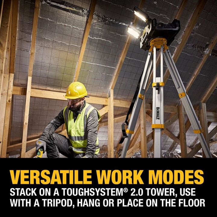 DEWALT TOUGHSYSTEM 2.0 Adjustable Cordless Work Light (Bare Tool), large image number 2