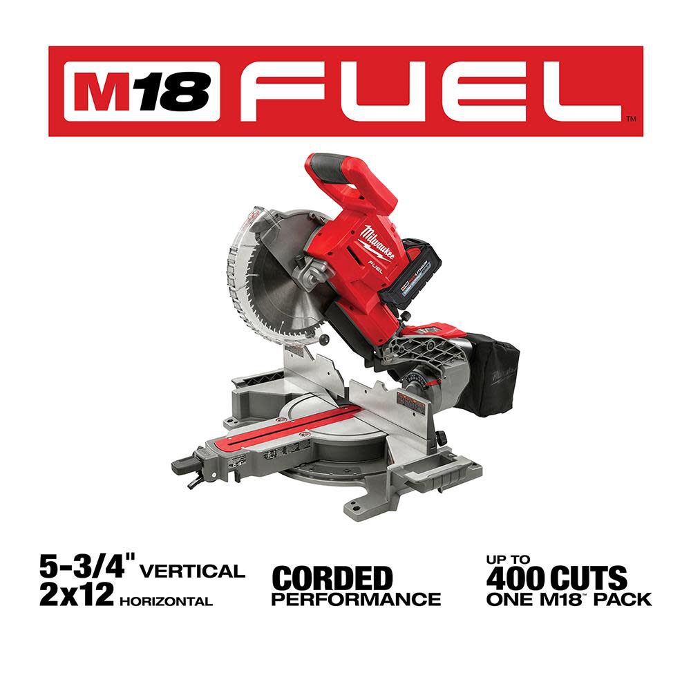 Milwaukee M18 FUEL 10inch Dual Bevel Sliding Compound Miter Saw