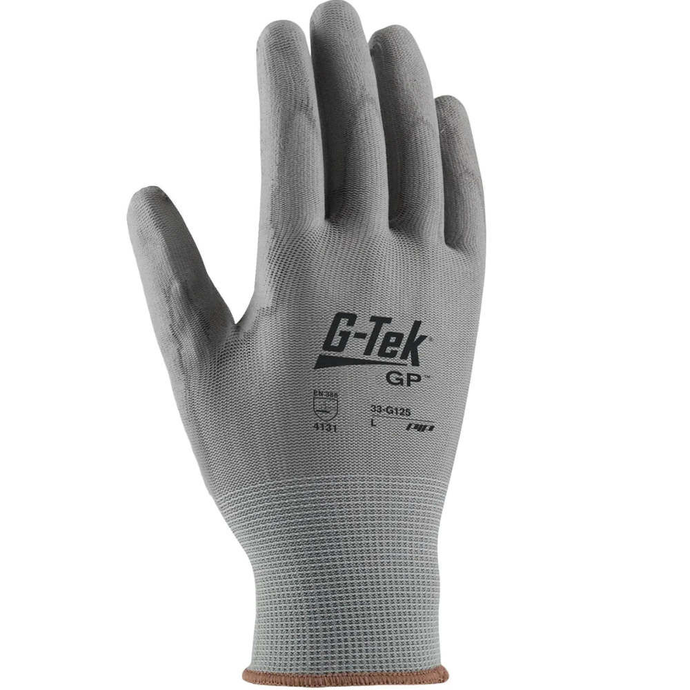 Protective Industrial Products G-Tek Gray Coated Nylon General Purpose Gloves Small, large image number 2