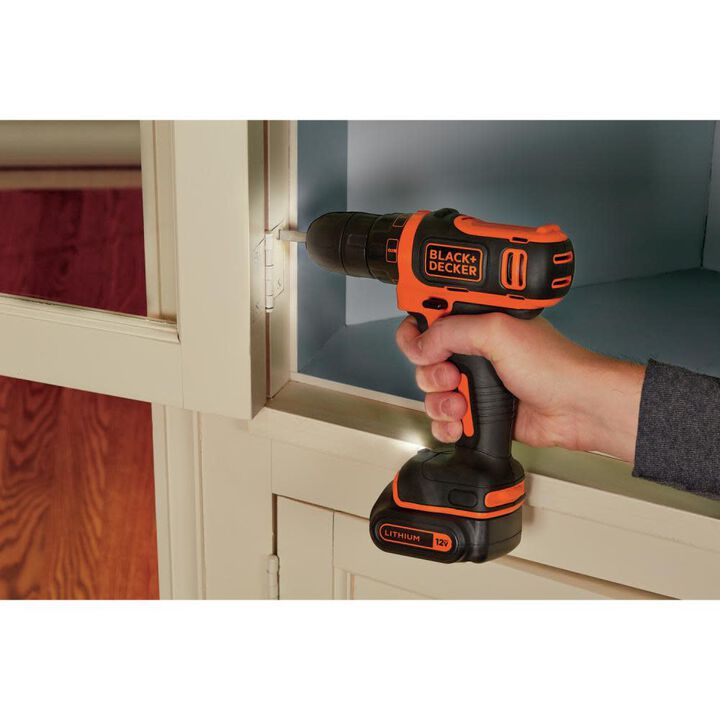Black and Decker 12V MAX Li-Ion Cordless Drill Kit, large image number 5