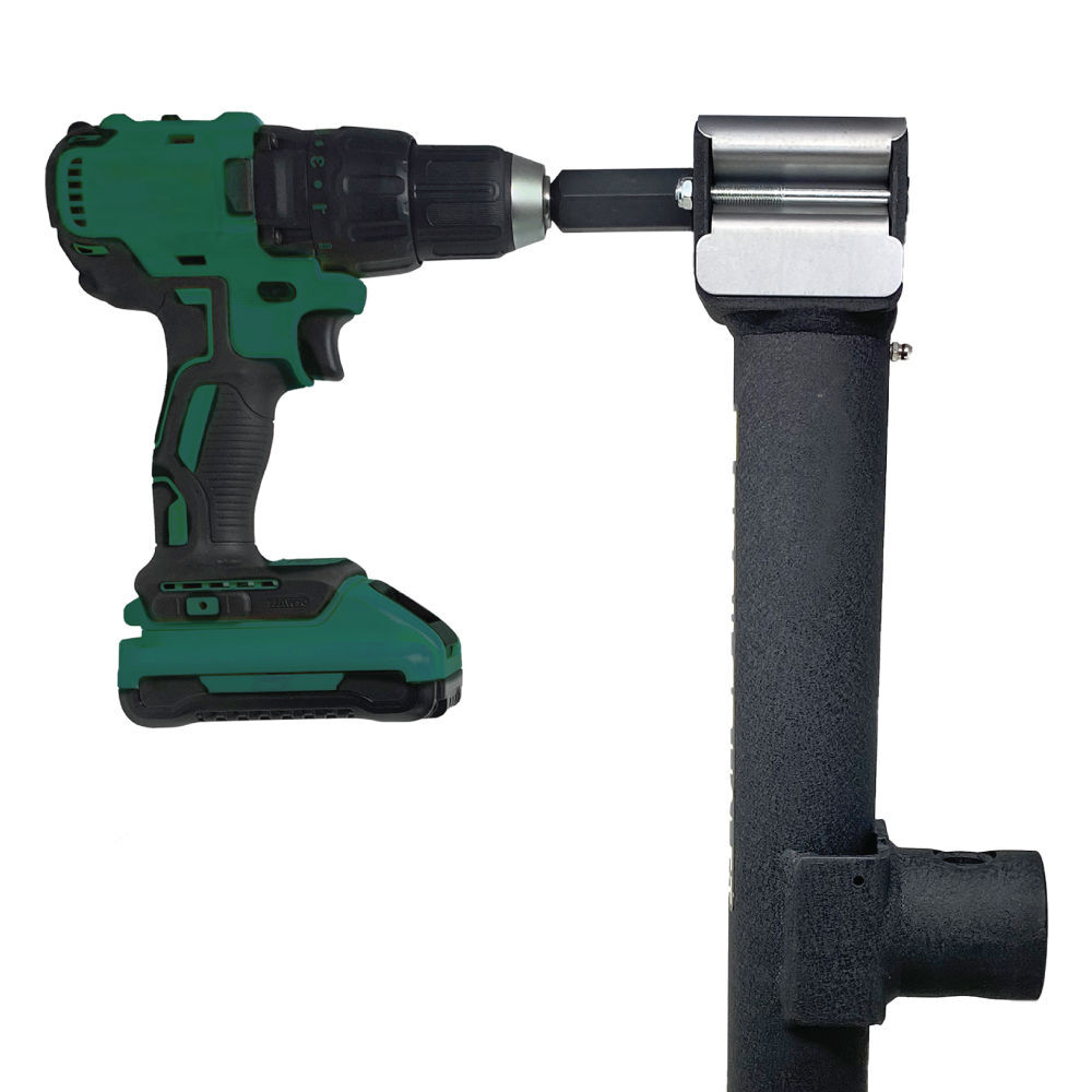 Trailer Valet TVJX5-S - 5000 lbs Side Pipe Mount Bracket Drill Jack with Wheel, large image number 4