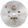 CMT 12in 60T Wood Combination Circular Saw Blade, small image number 1