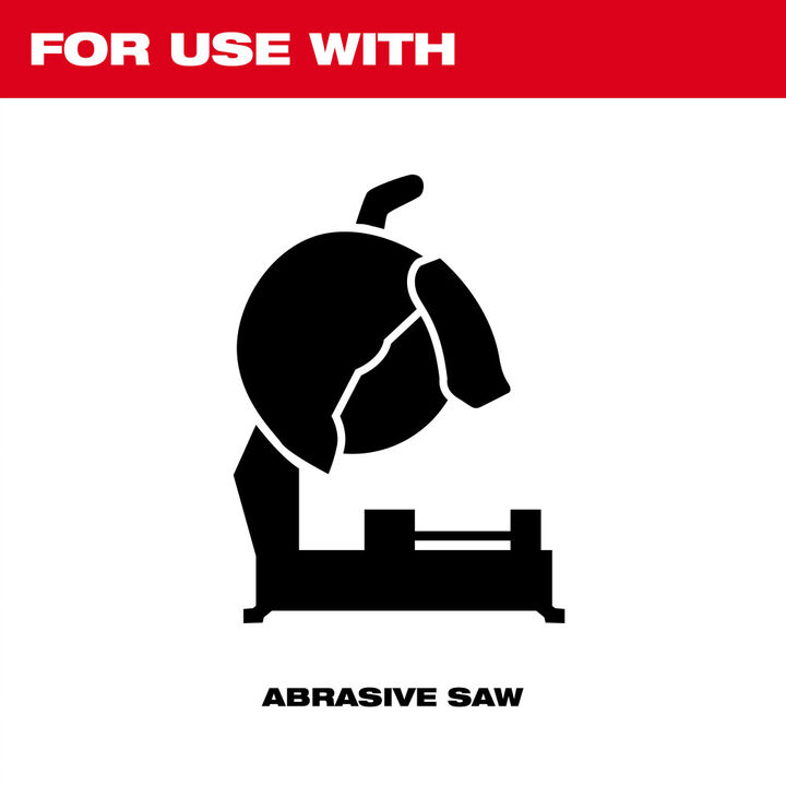 Milwaukee 12 Inch x 7/64 Inch x 1 Inch Performance+ Metal Cut Off Wheel Type 1, large image number 4
