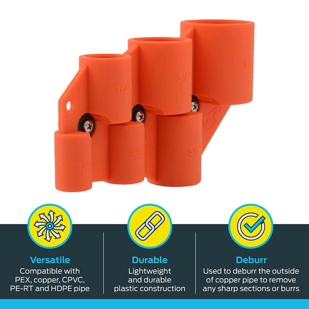 Sharkbite 1/4in 1in Plastic Deburr & Gauge Tool U702A Acme Tools