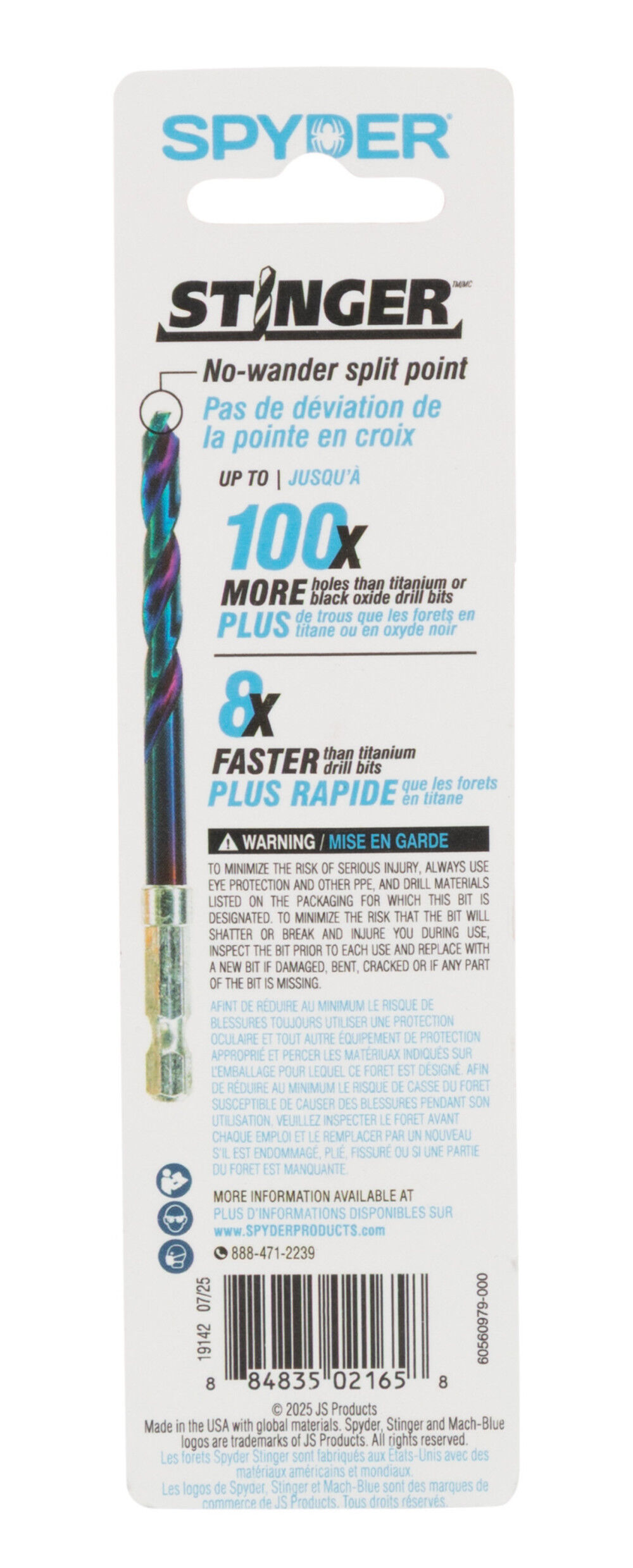 Spyder 21/64 Inch Hex Shank Drill Bit, large image number 8
