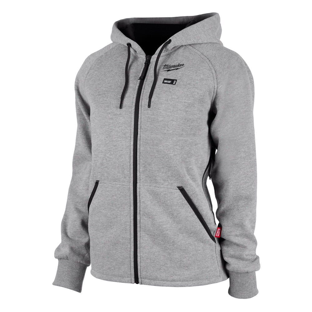Milwaukee M12 Womens Heated Hoodie Kit Gray Size Medium - 336G-21M