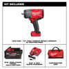 Milwaukee M18 FUEL 1/2in High Torque Impact Wrench with Friction Ring REDLITHIUM FORGE Kit, small image number 2