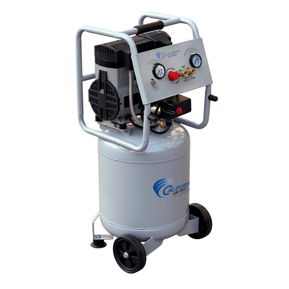 California Air Tools Ultra Quiet Oil-Free Corded 2HP 10 Gallon Steel Tank Air Compressor, large image number 6