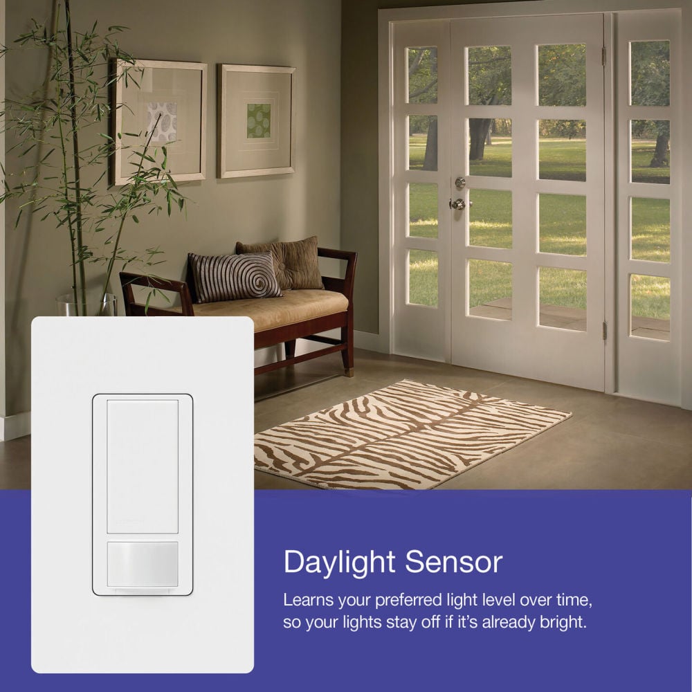 Lutron Maestro 120V 2A 1P Occupancy Motion Sensor Switch, large image number 4