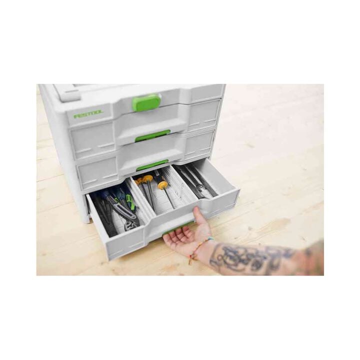 Festool SYS3-SORT/3 M 337 40 kg 396 mm x 296 mm x 330 mm Systainer, large image number 4