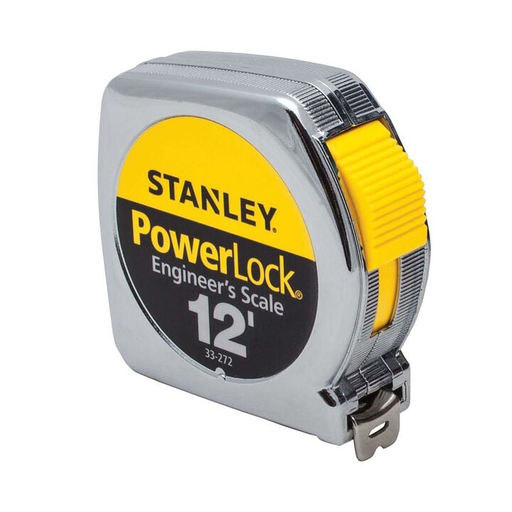 Stanley Powerlock Decimal Tape Rule Tape Measure 1/2 Inch x 12 Ft., large image number 2