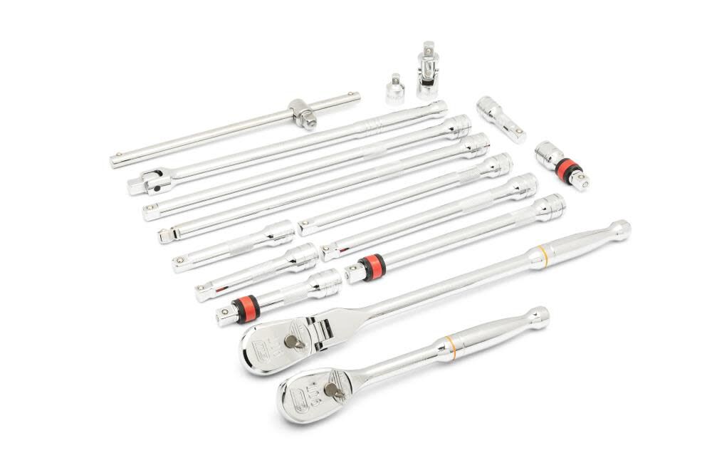 GEARWRENCH Ratchet & Drive Tool Set 1/2in 90T with EVA Foam Tray 16pc