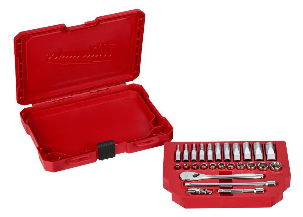 Milwaukee 1/4 in. Drive 26 pc. Ratchet & Socket Set - SAE, large image number 13