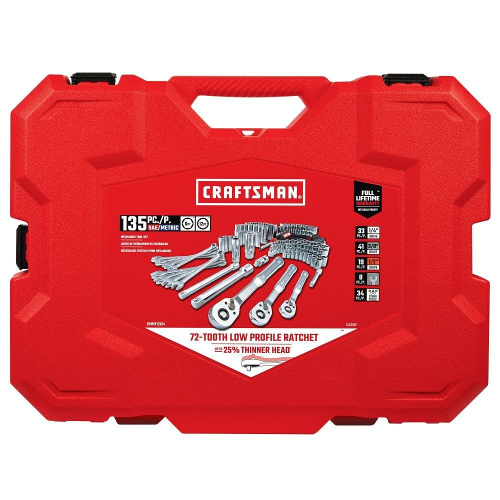 CRAFTSMAN Mechanics Tool Set SAE & Metric 135 Pieces, large image number 5