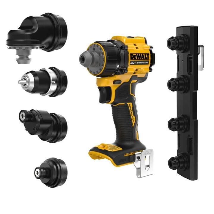 DEWALT ATOMIC 20V MAX Multi-Head Drill Driver (Bare Tool) & Key Ring Bit Holder Set Bundle, large image number 2