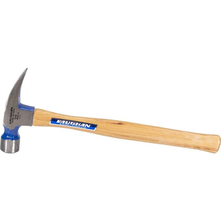 Vaughan 32 Oz Milled Face Framing Hammer with 18 Inch Hickory Handle, large image number 2