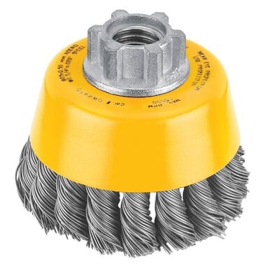 DEWALT 3-in x 5/8 to 11-in Cup Brush - Knotted, large image number 0