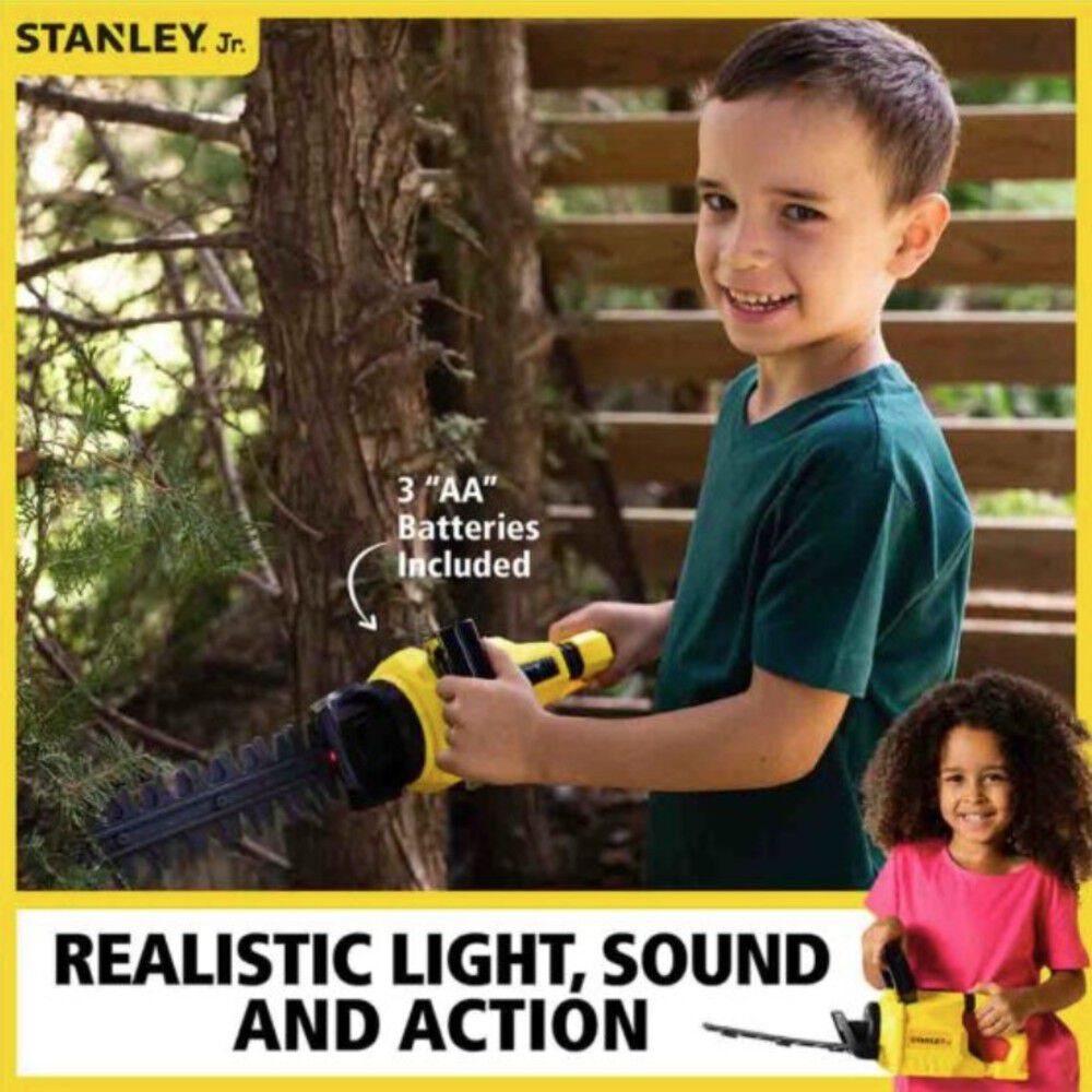 Stanley Jr Kids Battery-Powered Hedge Trimmer Toy, large image number 3