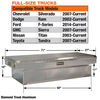 Buyers Products Company 18x27x71 Inch Diamond Tread Aluminum Crossover Truck Box, small image number 2