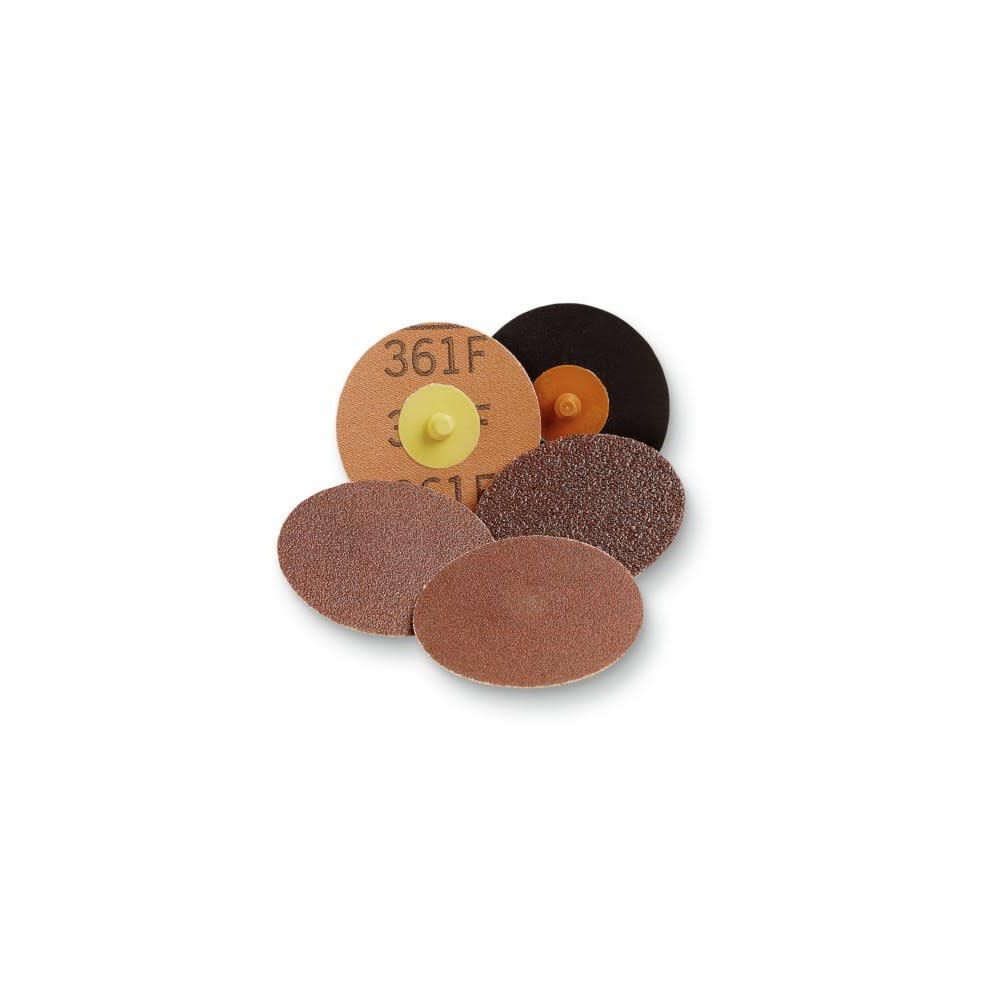 3M 3 in Diameter P100 Grit Aluminum Oxide Abrasive Cloth Disc 361F, large image number 2
