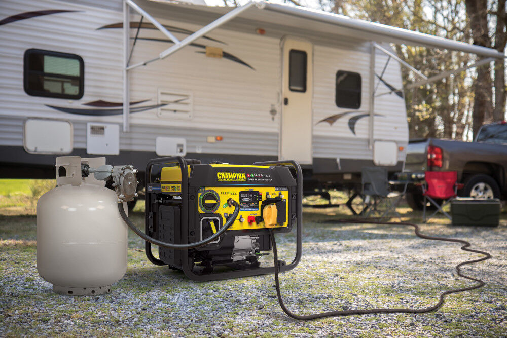 Champion Power Equipment 5500-Watt Dual Fuel 50 State RV Ready Portable Open Frame Inverter Generator with Quiet Technology CARB Compliant, large image number 7