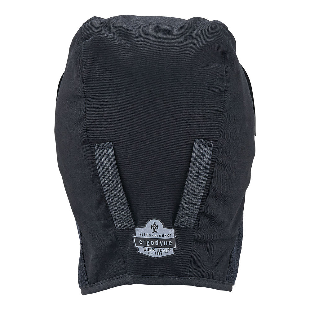Ergodyne 6848 Short Fleece Winter Hard Hat Liner L/XL Black, large image number 9