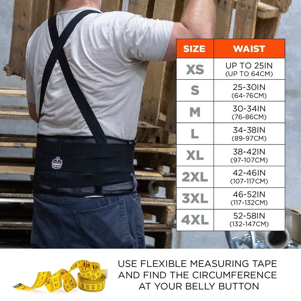 Ergodyne Proflex 1100SF Firm Back Support, Large, large image number 4