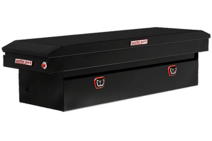 Weather Guard Saddle Truck Tool Box Steel Standard Gloss Black