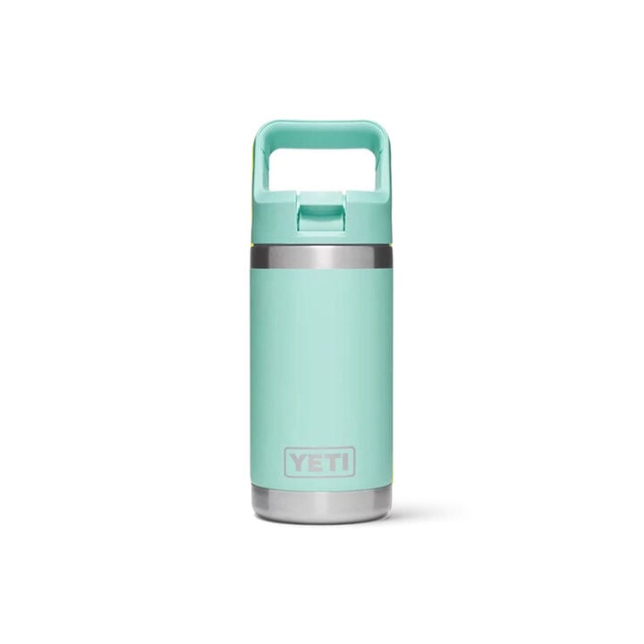 YETI 12oz Rambler Jr Kids Water Bottle with Straw Cap Seafoam Green