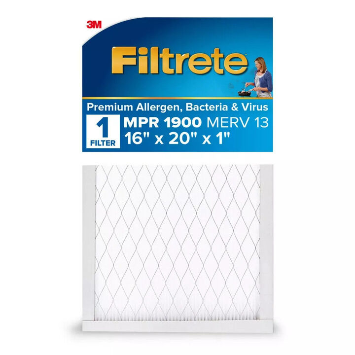 3M Filtrete 16 x 20 x 1-Inch 1900 MPR MERV 13 Allergen Defense Furnace Air Filter, 4-Pack, large image number 1