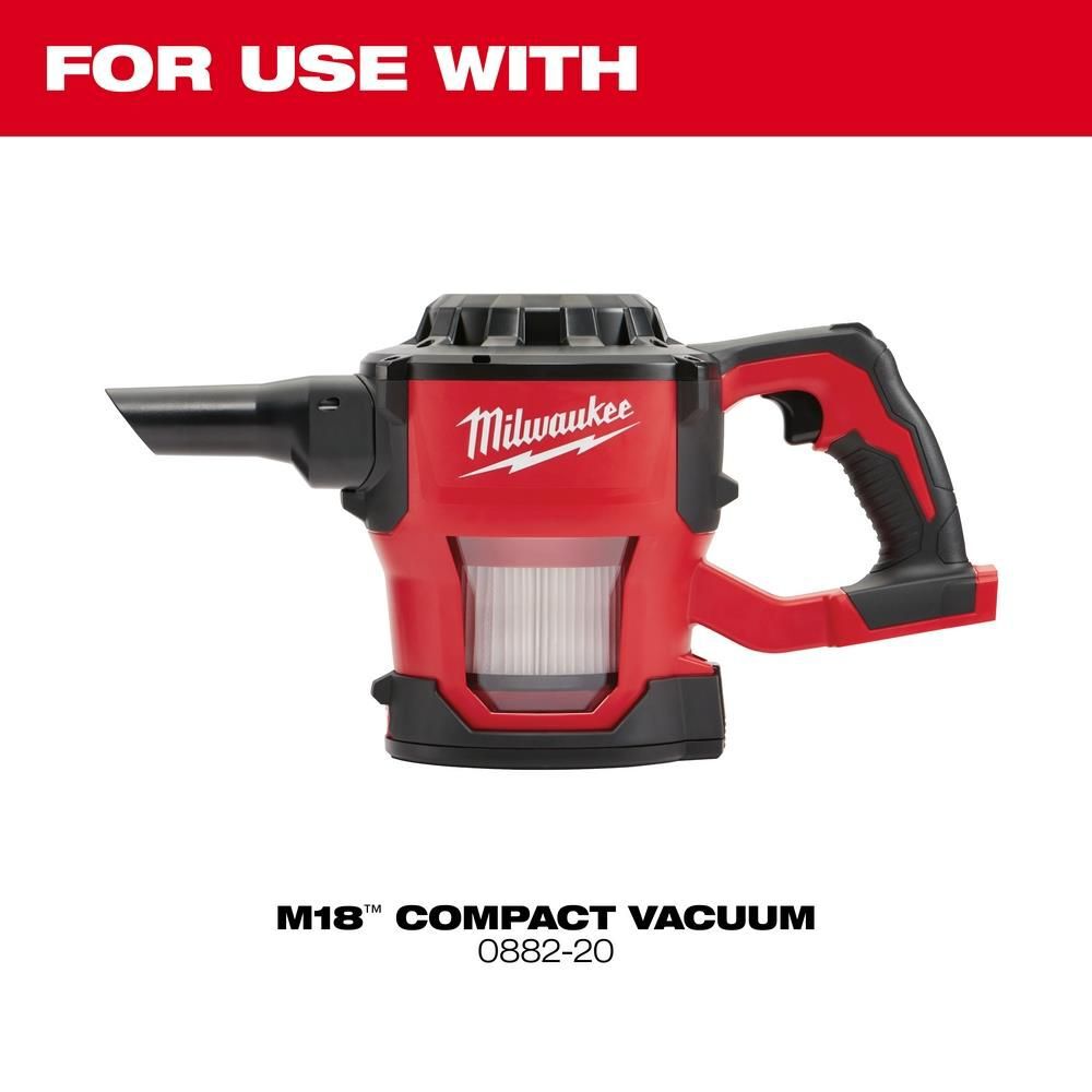 Milwaukee HEPA Dry Filter Kit (2-Pack) - M18 Compact Vacuum, large image number 2
