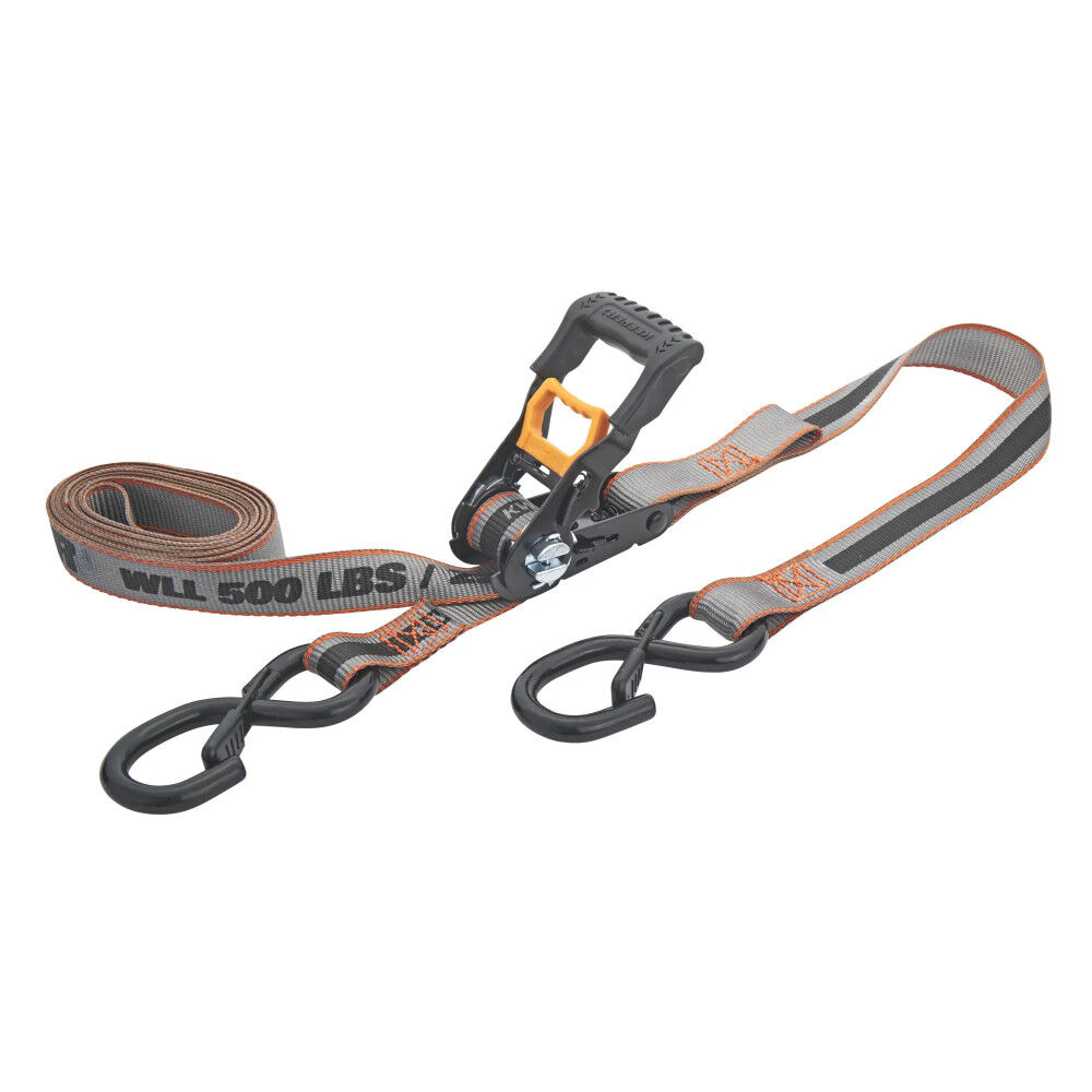Keeper KwikFeed 500 Lbs 12 Ft. x 1 Inch Ratchet Tie Down Strap, Black – 43570-4C