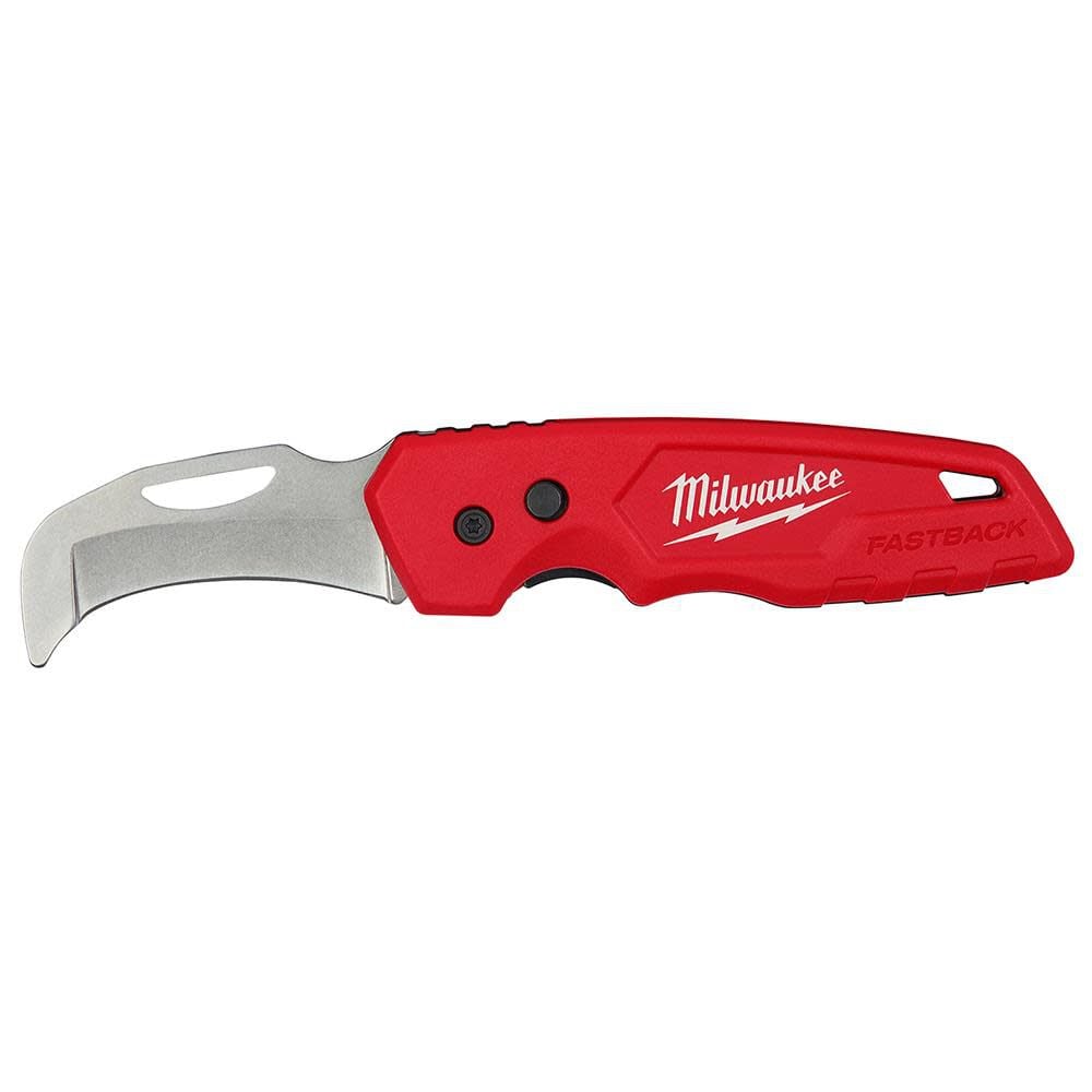 Milwaukee FASTBACK Blunt Tip Hawkbill Folding Knife, large image number 1