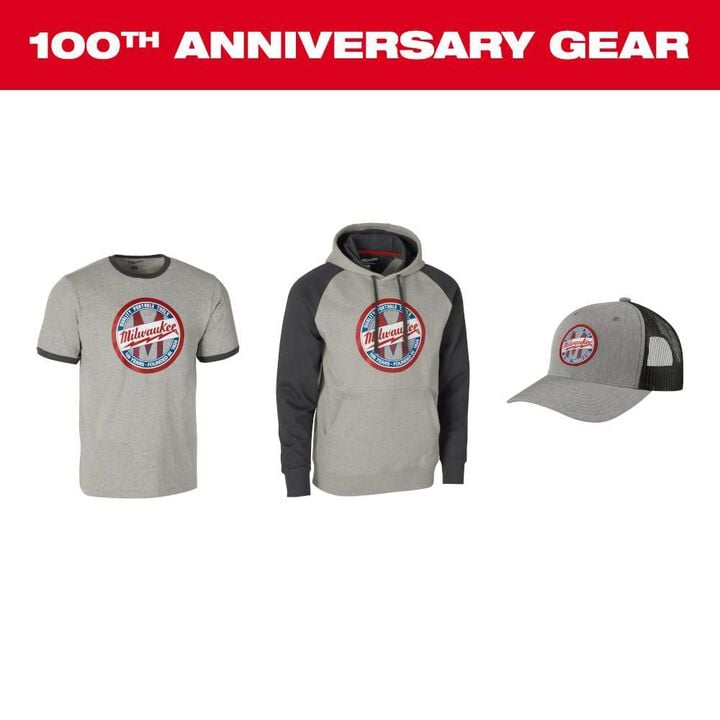 Milwaukee 1924 Work Hoodie Gray - XL, large image number 1