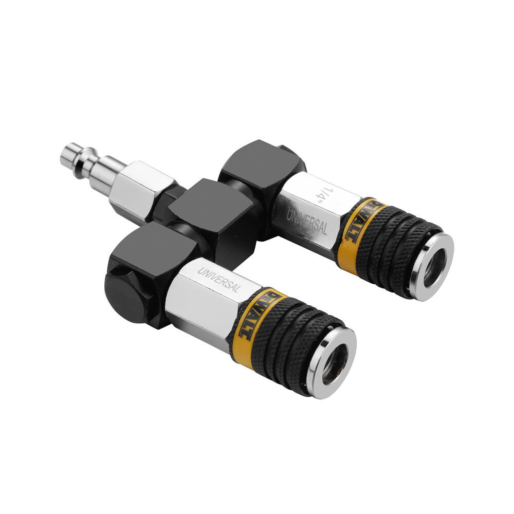 DEWALT 2-Way 360 Degree Swivel Hose Splitter, 1/4 Inch NPT, large image number 2