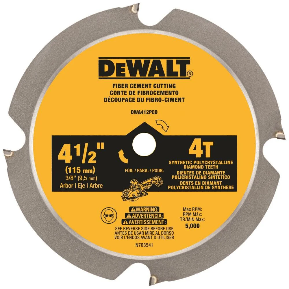 DEWALT 4-1/2 In. 4T PCD Saw Blade, large image number 1
