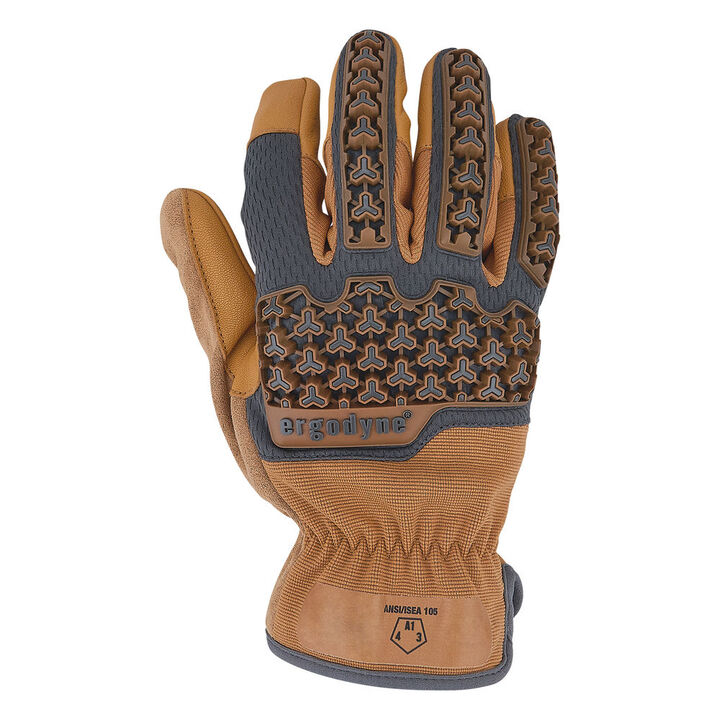 Ergodyne 711 Hybrid Leather Gloves 2XL Brown, large image number 8