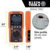 Klein Tools Slim Digital Multimeter TRMS Auto Ranging, small