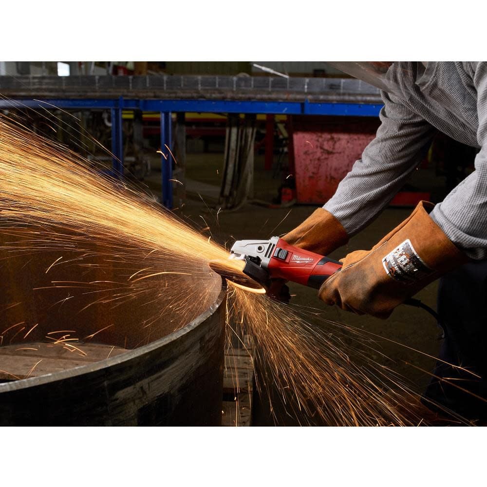 Milwaukee 13 Amp 5 In Small Angle Grinder Slide Lock On 6117 33 Simolary simolary.com 7