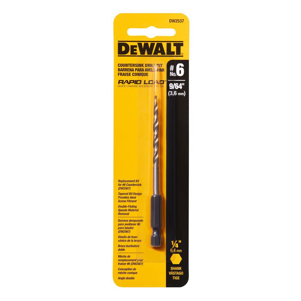 DEWALT #6 Countersink Repl. Bit 9/64 In., large image number 2